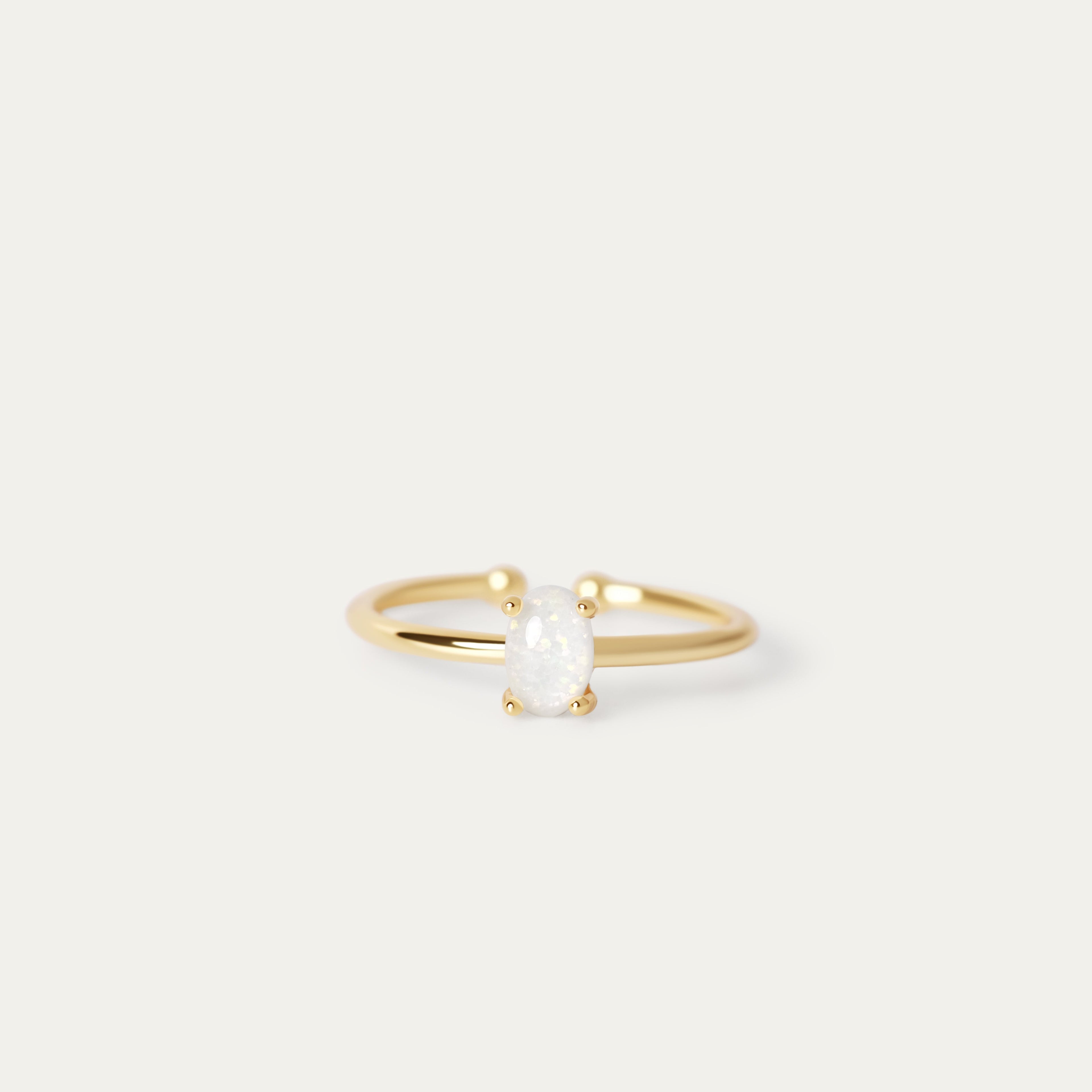 Olpa Opal Ring (18K Gold Brass)