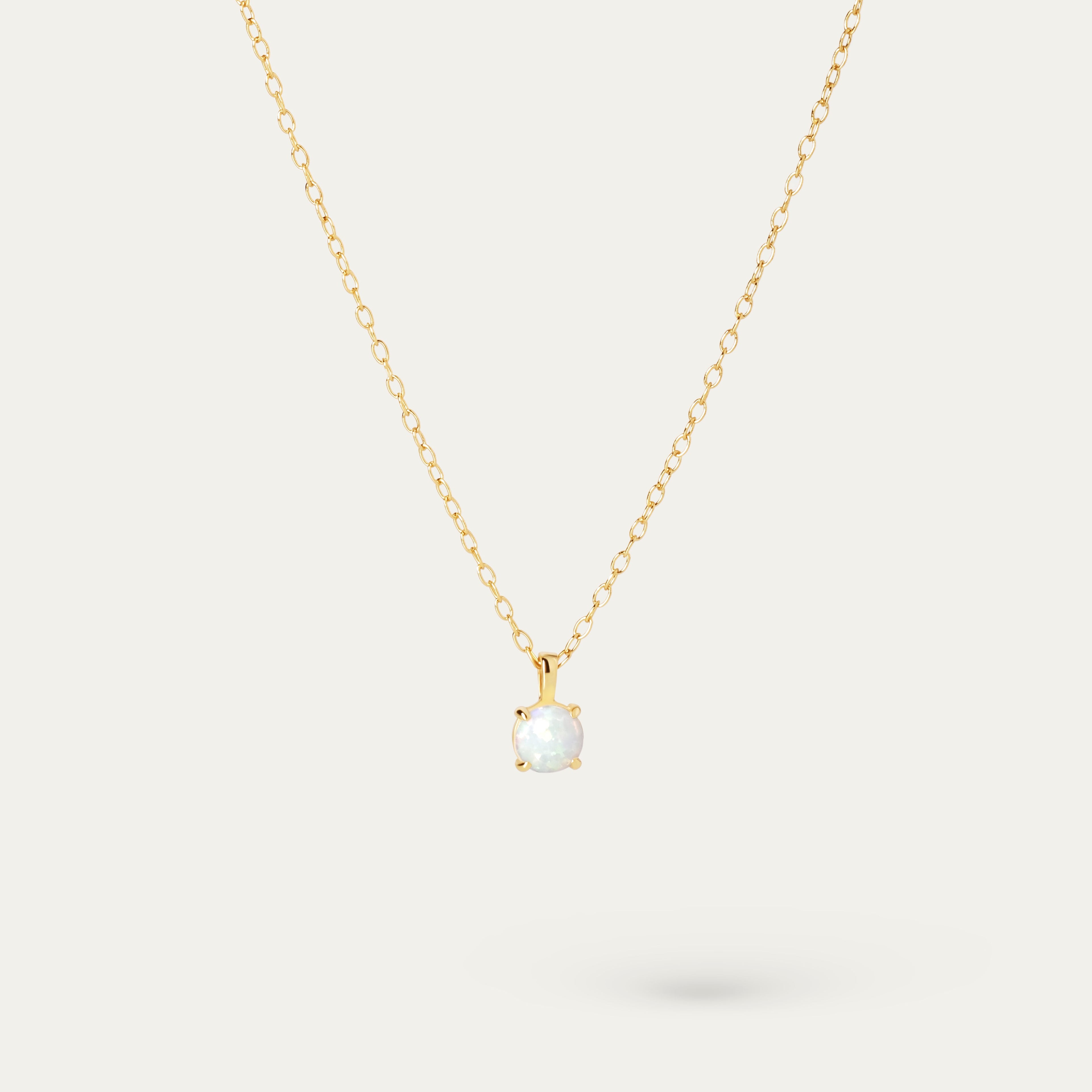 Owa Opal Necklace (18K Gold Vermeil)